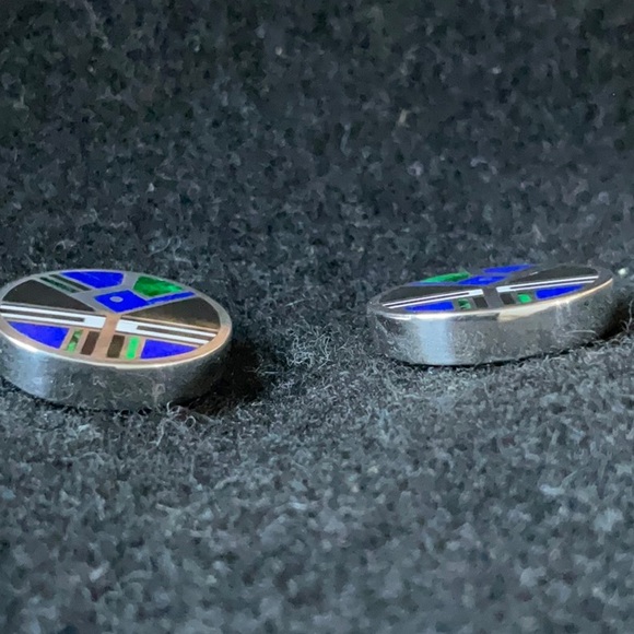 Ray Tracey Inlay Post Earrings - Picture 4 of 7